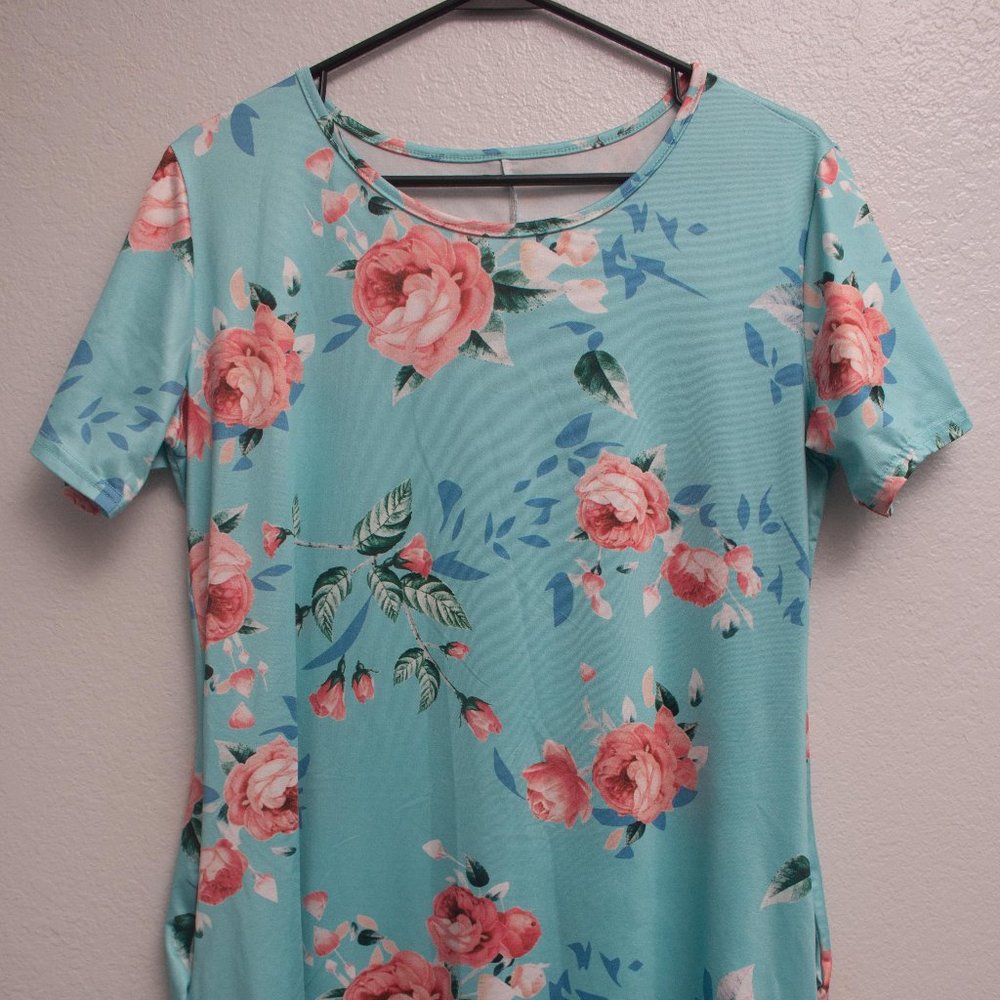 Maternity Silk Short Sleeve Dress